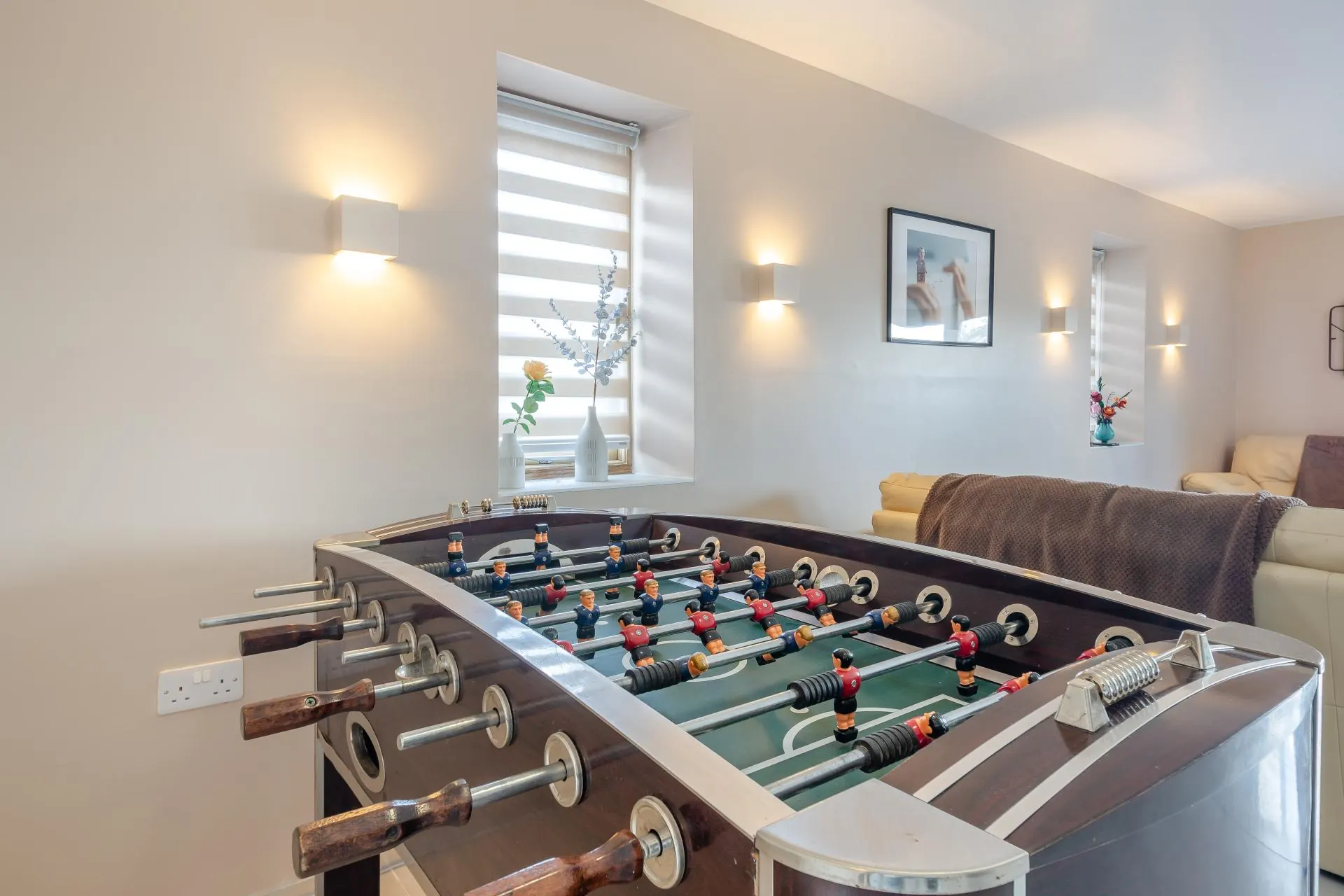 Games room with table football