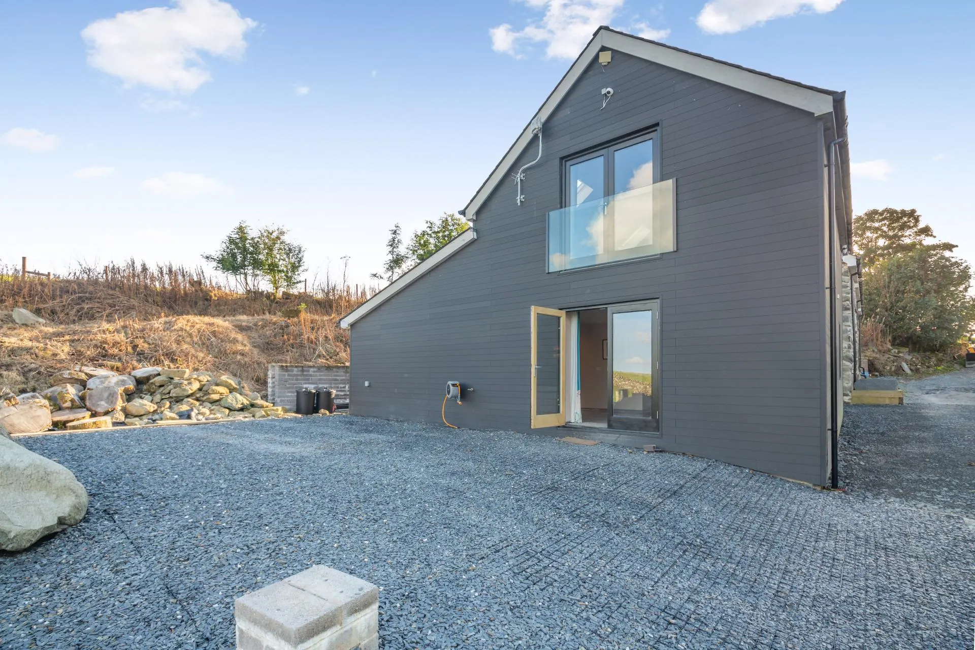 Minapiap today, with slate-grey gables and glass